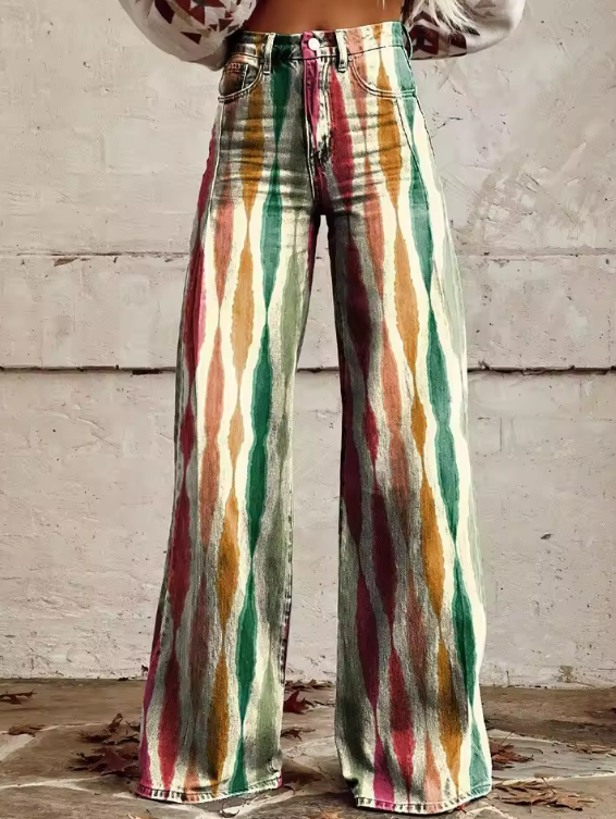 Nayeli | Boho Heritage bukser med vidde ben