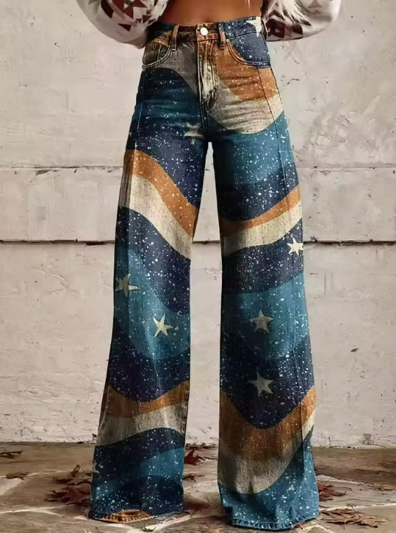 Anika | Boho Aura bukser med vidde ben