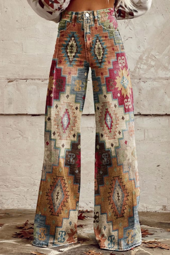 Ezrielle | Boho Grace bukser med brede ben