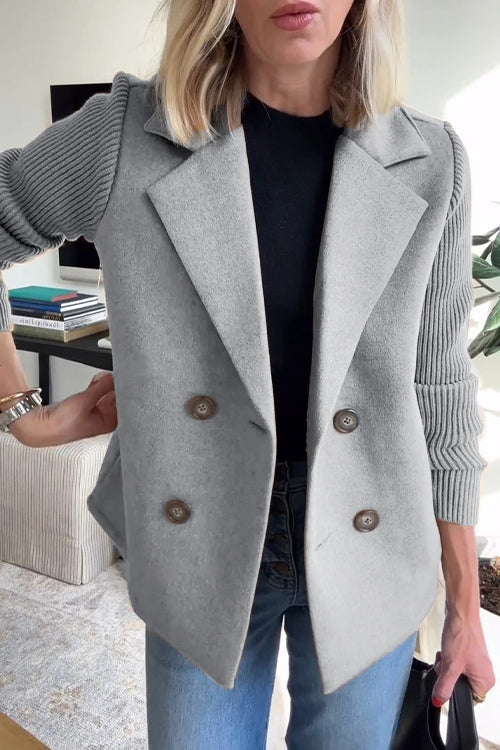 Elowyn | Tidløs Strik-ærmet Blazer