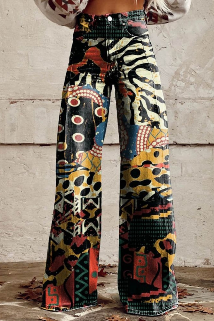 Aralyn | Boho Heritage bukser med vidde ben