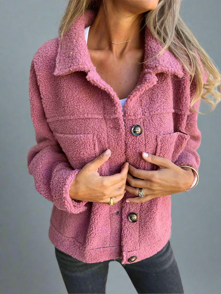 Brienne | Hyggelig Cropped Sherpajakke
