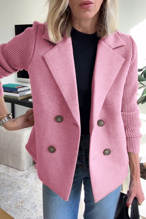 Elowyn | Tidløs Strik-ærmet Blazer