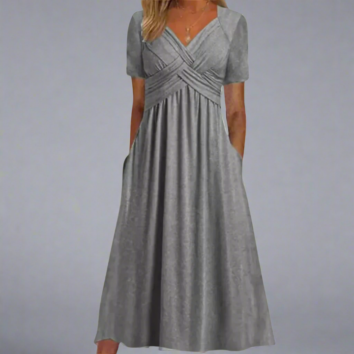 Elandra | Elegant V-hals lejlighedskjole