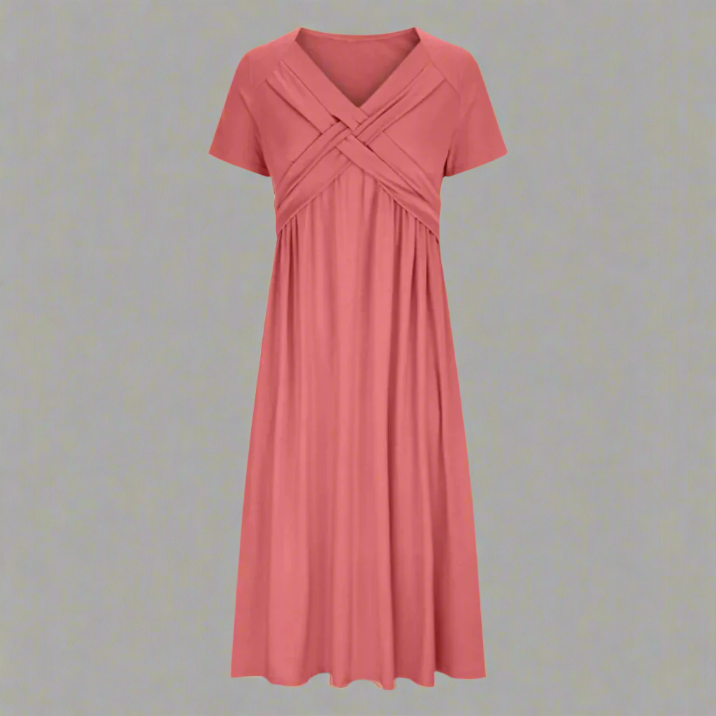 Elandra | Elegant V-hals lejlighedskjole