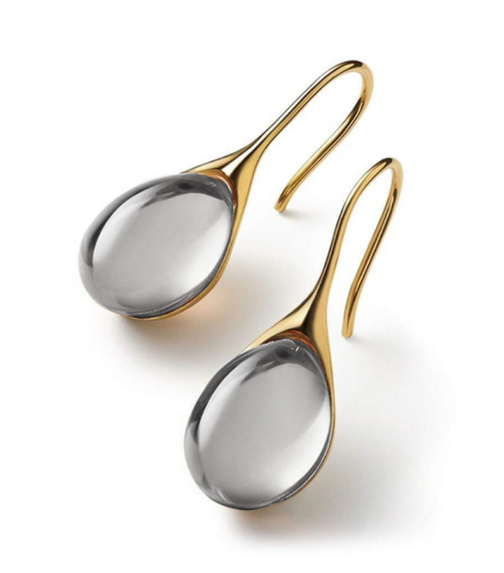 Lyra | Elegante krystaldråbeøreringe