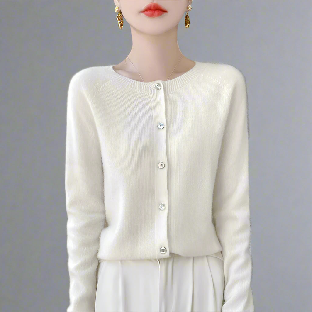 Elina | Premium Cashmere Uld Cardigan