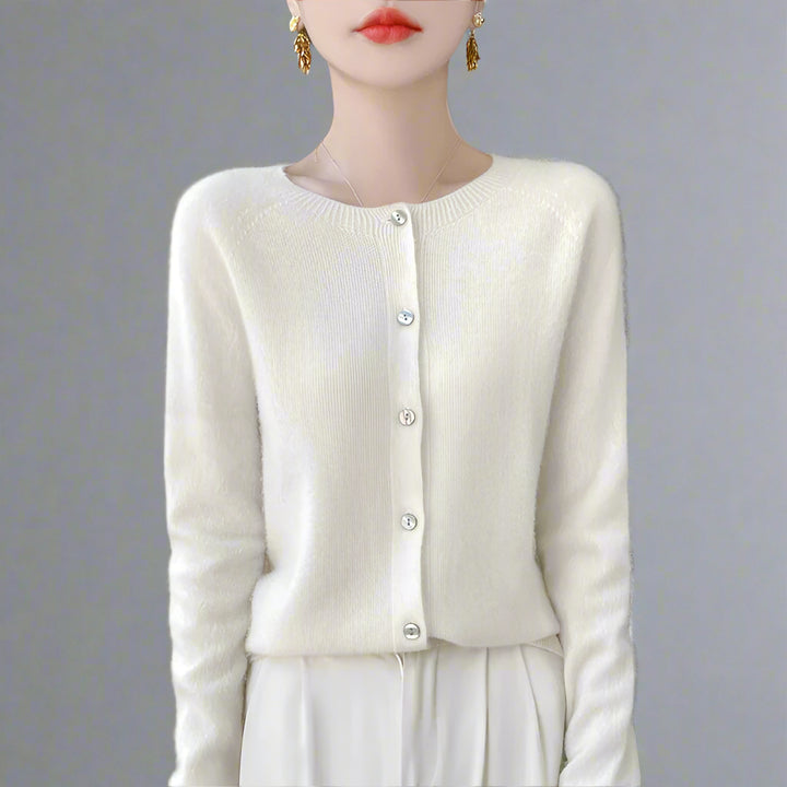 Elina | Premium Cashmere Uld Cardigan