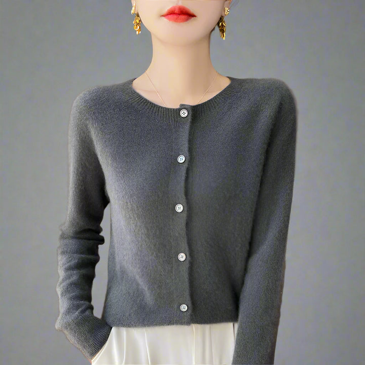 Elina | Premium Cashmere Uld Cardigan