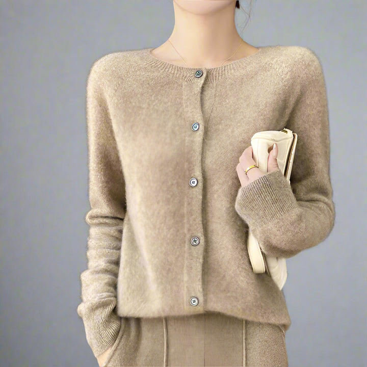 Elina | Premium Cashmere Uld Cardigan