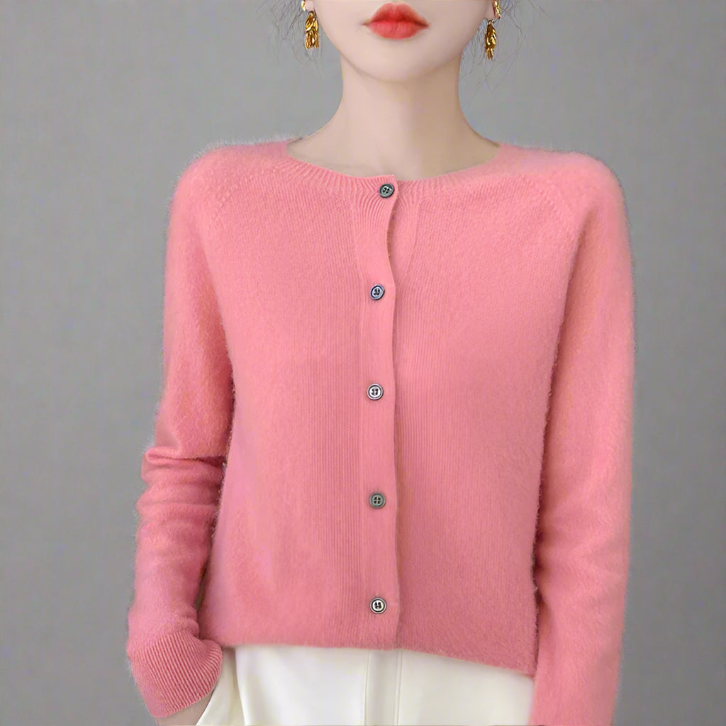 Elina | Premium Cashmere Uld Cardigan