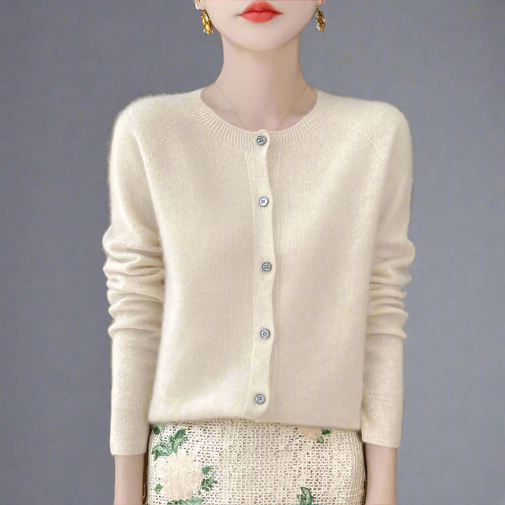 Elina | Premium Cashmere Uld Cardigan