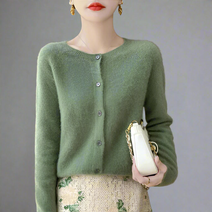 Elina | Premium Cashmere Uld Cardigan