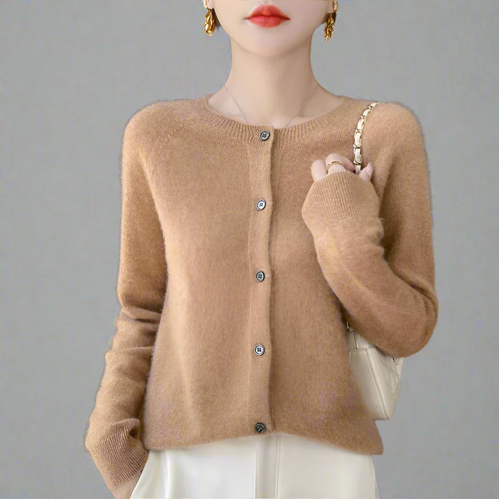 Elina | Premium Cashmere Uld Cardigan