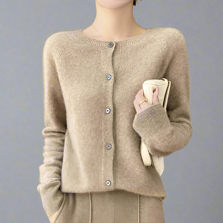 Elina | Premium Cashmere Uld Cardigan