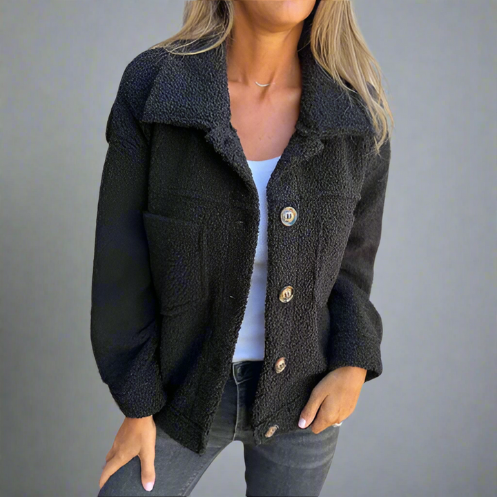 Brienne | Hyggelig Cropped Sherpajakke