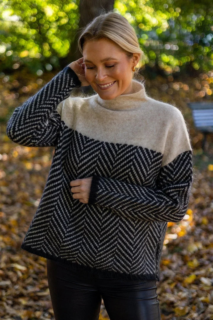 Anelle | Strik Rullekrave Sweater