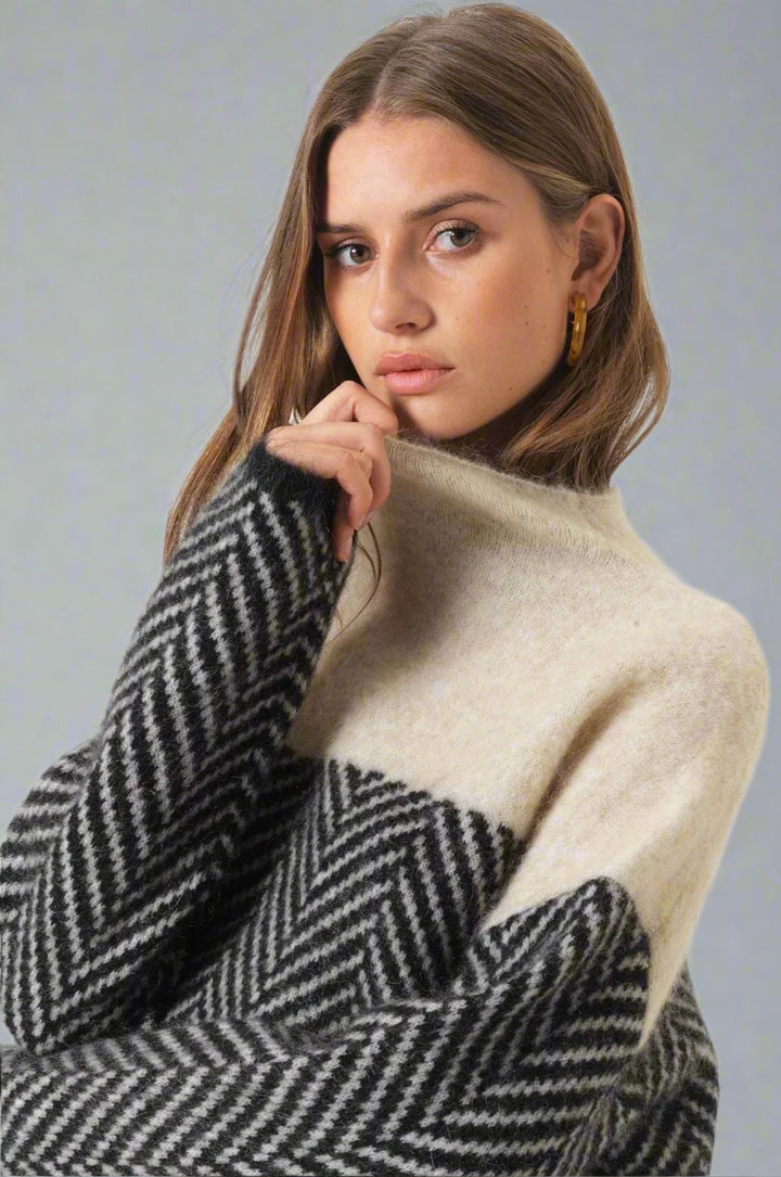 Anelle | Strik Rullekrave Sweater
