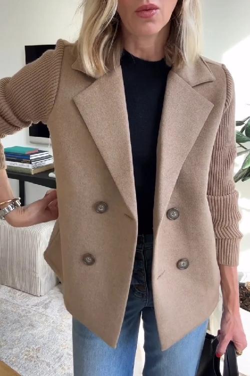 Elowyn | Tidløs Strik-ærmet Blazer