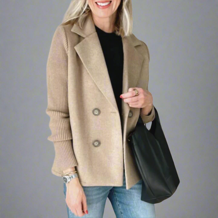 Elowyn | Tidløs Strik-ærmet Blazer