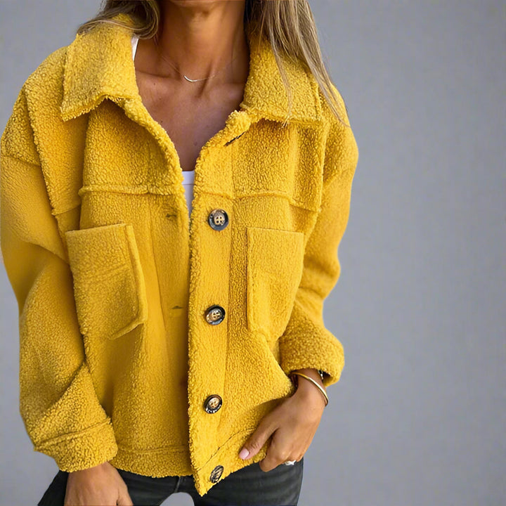 Brienne | Hyggelig Cropped Sherpajakke