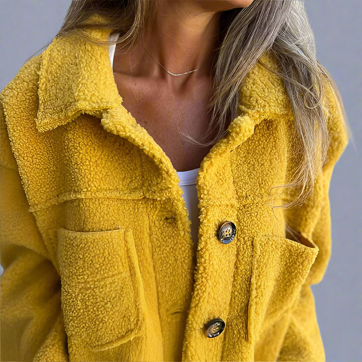 Brienne | Hyggelig Cropped Sherpajakke