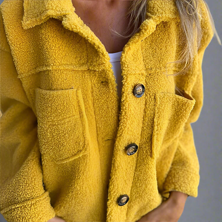 Brienne | Hyggelig Cropped Sherpajakke